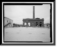 Historic Framed Print, U.S. Naval Air Station, Refrigeration Plant, Center Avenue, Pensacola, Escambia County, FL,  17-7/8" x 21-7/8"