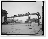 Historic Framed Print, U.S. Naval Air Station, Refrigeration Plant, Center Avenue, Pensacola, Escambia County, FL - 2,  17-7/8" x 21-7/8"