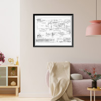 Historic Framed Print, U.S. Naval Air Station, Refrigeration Plant, Center Avenue, Pensacola, Escambia County, FL - 13,  17-7/8" x 21-7/8"