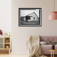 Historic Framed Print, U.S. Naval Air Station, YMCA Building, West Avenue, Pensacola, Escambia County, FL - 7,  17-7/8" x 21-7/8"