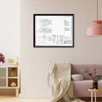 Historic Framed Print, U.S. Naval Air Station, YMCA Building, West Avenue, Pensacola, Escambia County, FL - 15,  17-7/8" x 21-7/8"