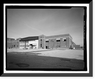 Historic Framed Print, U.S. Naval Air Station, Assembly & Repair Shop, East Avenue, Pensacola, Escambia County, FL - 3,  17-7/8" x 21-7/8"