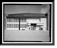 Historic Framed Print, U.S. Naval Air Station, Assembly & Repair Shop, East Avenue, Pensacola, Escambia County, FL - 4,  17-7/8" x 21-7/8"