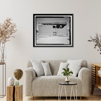 Historic Framed Print, U.S. Naval Air Station, Assembly & Repair Shop, East Avenue, Pensacola, Escambia County, FL - 5,  17-7/8" x 21-7/8"