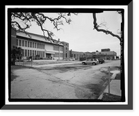 Historic Framed Print, U.S. Naval Air Station, Assembly & Repair Shop, East Avenue, Pensacola, Escambia County, FL - 9,  17-7/8" x 21-7/8"