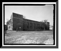 Historic Framed Print, U.S. Naval Air Station, Assembly & Repair Shop, East Avenue, Pensacola, Escambia County, FL - 10,  17-7/8" x 21-7/8"