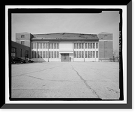 Historic Framed Print, U.S. Naval Air Station, Assembly & Repair Shop, East Avenue, Pensacola, Escambia County, FL - 13,  17-7/8" x 21-7/8"