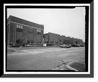 Historic Framed Print, U.S. Naval Air Station, Assembly & Repair Shop, East Avenue, Pensacola, Escambia County, FL - 14,  17-7/8" x 21-7/8"