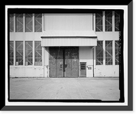 Historic Framed Print, U.S. Naval Air Station, Assembly & Repair Shop, East Avenue, Pensacola, Escambia County, FL - 16,  17-7/8" x 21-7/8"