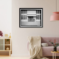 Historic Framed Print, U.S. Naval Air Station, Assembly & Repair Shop, East Avenue, Pensacola, Escambia County, FL - 16,  17-7/8" x 21-7/8"