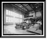 Historic Framed Print, U.S. Naval Air Station, Assembly & Repair Shop, East Avenue, Pensacola, Escambia County, FL - 17,  17-7/8" x 21-7/8"