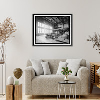 Historic Framed Print, U.S. Naval Air Station, Assembly & Repair Shop, East Avenue, Pensacola, Escambia County, FL - 17,  17-7/8" x 21-7/8"