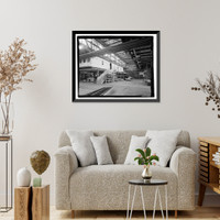 Historic Framed Print, U.S. Naval Air Station, Assembly & Repair Shop, East Avenue, Pensacola, Escambia County, FL - 18,  17-7/8" x 21-7/8"