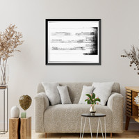 Historic Framed Print, U.S. Naval Air Station, Assembly & Repair Shop, East Avenue, Pensacola, Escambia County, FL - 23,  17-7/8" x 21-7/8"