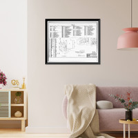 Historic Framed Print, U.S. Naval Air Station, Assembly & Repair Shop, East Avenue, Pensacola, Escambia County, FL - 31,  17-7/8" x 21-7/8"