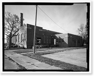 Historic Framed Print, U.S. Naval Air Station, Laundry, 110 Center Avenue, Pensacola, Escambia County, FL - 8,  17-7/8" x 21-7/8"