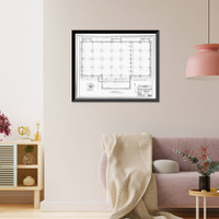 Historic Framed Print, U.S. Naval Air Station, Laundry, 110 Center Avenue, Pensacola, Escambia County, FL - 14,  17-7/8" x 21-7/8"