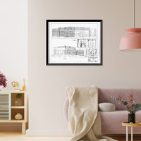 Historic Framed Print, U.S. Naval Air Station, Laundry, 110 Center Avenue, Pensacola, Escambia County, FL - 17,  17-7/8" x 21-7/8"