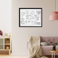 Historic Framed Print, U.S. Naval Air Station, Laundry, 110 Center Avenue, Pensacola, Escambia County, FL - 22,  17-7/8" x 21-7/8"