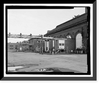 Historic Framed Print, U.S. Naval Air Station, Telephone Workshop & Storehouse, Mustin Avenue, Pensacola, Escambia County, FL - 2,  17-7/8" x 21-7/8"