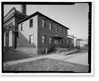 Historic Framed Print, U.S. Naval Air Station, Telephone Workshop & Storehouse, Mustin Avenue, Pensacola, Escambia County, FL - 5,  17-7/8" x 21-7/8"