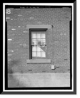 Historic Framed Print, U.S. Naval Air Station, Telephone Workshop & Storehouse, Mustin Avenue, Pensacola, Escambia County, FL - 9,  17-7/8" x 21-7/8"