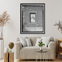 Historic Framed Print, U.S. Naval Air Station, Telephone Workshop & Storehouse, Mustin Avenue, Pensacola, Escambia County, FL - 9,  17-7/8" x 21-7/8"