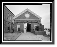 Historic Framed Print, U.S. Naval Air Station, Blacksmith Shop, South Avenue, Pensacola, Escambia County, FL - 4,  17-7/8" x 21-7/8"