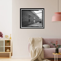 Historic Framed Print, U.S. Naval Air Station, Blacksmith Shop, South Avenue, Pensacola, Escambia County, FL - 5,  17-7/8" x 21-7/8"