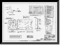 Historic Framed Print, U.S. Naval Air Station, Blacksmith Shop, South Avenue, Pensacola, Escambia County, FL - 14,  17-7/8" x 21-7/8"