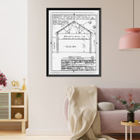 Historic Framed Print, U.S. Naval Air Station, Blacksmith Shop, South Avenue, Pensacola, Escambia County, FL - 16,  17-7/8" x 21-7/8"