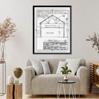 Historic Framed Print, U.S. Naval Air Station, Blacksmith Shop, South Avenue, Pensacola, Escambia County, FL - 16,  17-7/8" x 21-7/8"