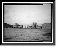 Historic Framed Print, U.S. Naval Air Station, Locomotive Shed, South Avenue, Pensacola, Escambia County, FL - 2,  17-7/8" x 21-7/8"