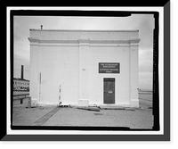 Historic Framed Print, U.S. Naval Air Station, Locomotive Shed, South Avenue, Pensacola, Escambia County, FL - 7,  17-7/8" x 21-7/8"