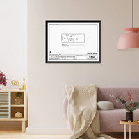 Historic Framed Print, U.S. Naval Air Station, Locomotive Shed, South Avenue, Pensacola, Escambia County, FL - 13,  17-7/8" x 21-7/8"