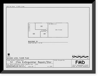 Historic Framed Print, U.S. Naval Air Station, Locomotive Shed, South Avenue, Pensacola, Escambia County, FL - 14,  17-7/8" x 21-7/8"