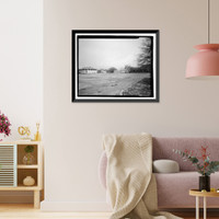 Historic Framed Print, U.S. Naval Air Station, Public Restroom, 516 South Avenue, Pensacola, Escambia County, FL,  17-7/8" x 21-7/8"