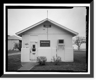 Historic Framed Print, U.S. Naval Air Station, Public Restroom, 516 South Avenue, Pensacola, Escambia County, FL - 2,  17-7/8" x 21-7/8"