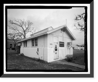 Historic Framed Print, U.S. Naval Air Station, Public Restroom, 516 South Avenue, Pensacola, Escambia County, FL - 3,  17-7/8" x 21-7/8"
