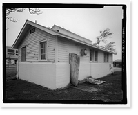 Historic Framed Print, U.S. Naval Air Station, Public Restroom, 516 South Avenue, Pensacola, Escambia County, FL - 5,  17-7/8" x 21-7/8"