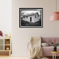 Historic Framed Print, U.S. Naval Air Station, Public Restroom, 516 South Avenue, Pensacola, Escambia County, FL - 7,  17-7/8" x 21-7/8"