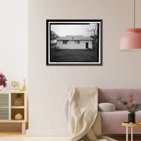 Historic Framed Print, U.S. Naval Air Station, Public Restroom, 516 South Avenue, Pensacola, Escambia County, FL - 8,  17-7/8" x 21-7/8"