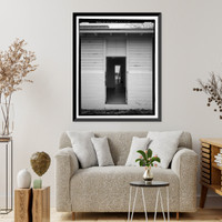 Historic Framed Print, U.S. Naval Air Station, Public Restroom, 516 South Avenue, Pensacola, Escambia County, FL - 10,  17-7/8" x 21-7/8"