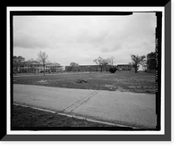 Historic Framed Print, U.S. Naval Air Station, Aircraft Overhaul & Repair, East Avenue, Pensacola, Escambia County, FL,  17-7/8" x 21-7/8"