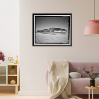 Historic Framed Print, U.S. Naval Air Station, Aircraft Overhaul & Repair, East Avenue, Pensacola, Escambia County, FL - 3,  17-7/8" x 21-7/8"