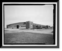 Historic Framed Print, U.S. Naval Air Station, Aircraft Overhaul & Repair, East Avenue, Pensacola, Escambia County, FL - 5,  17-7/8" x 21-7/8"