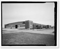 Historic Framed Print, U.S. Naval Air Station, Aircraft Overhaul & Repair, East Avenue, Pensacola, Escambia County, FL - 5,  17-7/8" x 21-7/8"