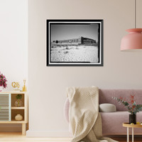 Historic Framed Print, U.S. Naval Air Station, Aircraft Overhaul & Repair, East Avenue, Pensacola, Escambia County, FL - 7,  17-7/8" x 21-7/8"