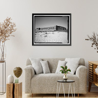 Historic Framed Print, U.S. Naval Air Station, Aircraft Overhaul & Repair, East Avenue, Pensacola, Escambia County, FL - 7,  17-7/8" x 21-7/8"