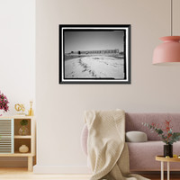 Historic Framed Print, U.S. Naval Air Station, Aircraft Overhaul & Repair, East Avenue, Pensacola, Escambia County, FL - 8,  17-7/8" x 21-7/8"